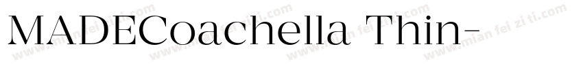 MADECoachella Thin字体转换